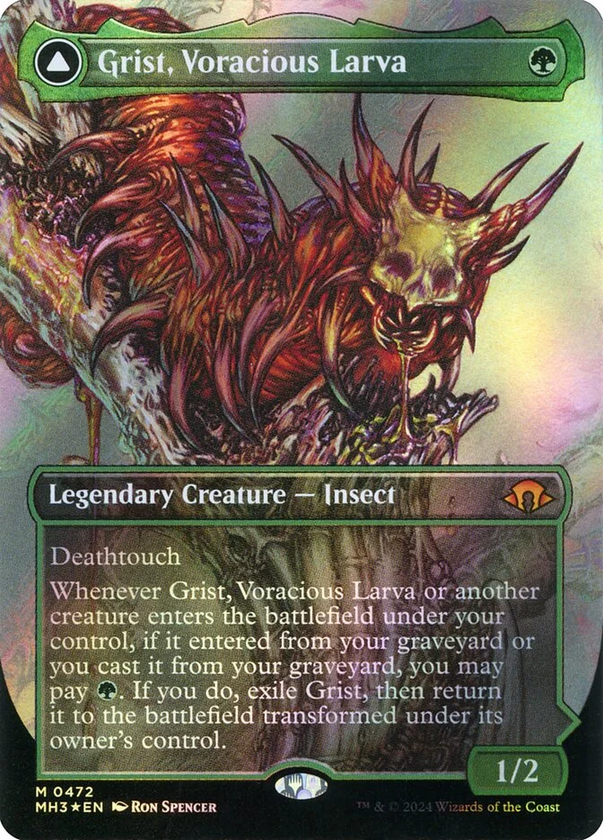 Grist, Voracious Larva // Grist, the Plague Swarm 「MH3/472」「EN」