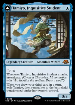 Tamiyo, Inquisitive Student // Tamiyo, Seasoned Scholar #242 · Magic: The Gathering