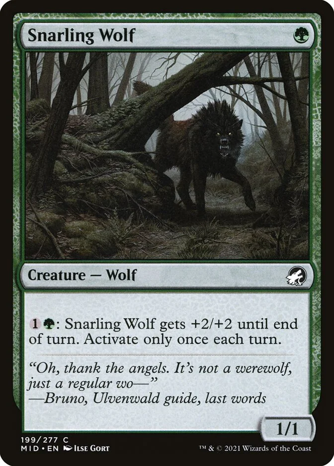 Snarling Wolf 「MID/199」「EN」