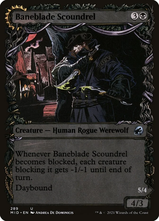 Baneblade Scoundrel // Baneclaw Marauder 「MID/289」「EN」