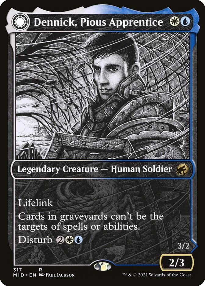 Dennick, Pious Apprentice // Dennick, Pious Apparition 「MID/317」「EN」