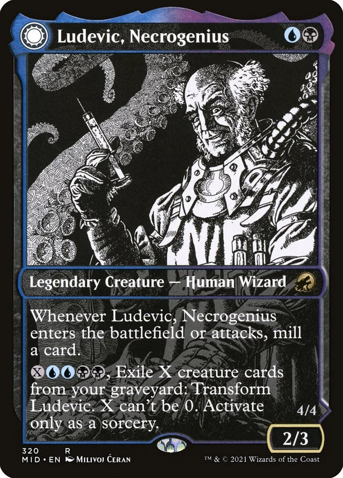 Ludevic, Necrogenius // Olag, Ludevic's Hubris 「MID/320」「EN」