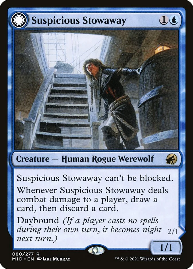 Suspicious Stowaway // Seafaring Werewolf 「MID/80」「EN」