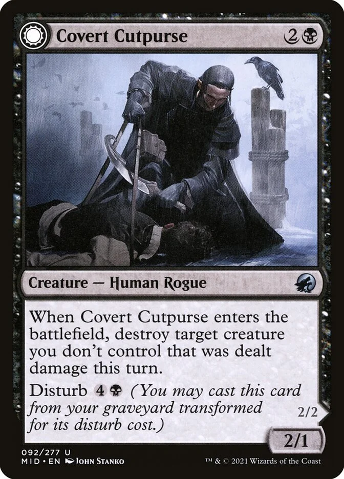 Covert Cutpurse // Covetous Geist 「MID/92」「EN」