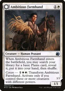 Ambitious Farmhand // Seasoned Cathar #2 · Magic: The Gathering