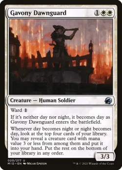 Gavony Dawnguard #20 · Magic: The Gathering