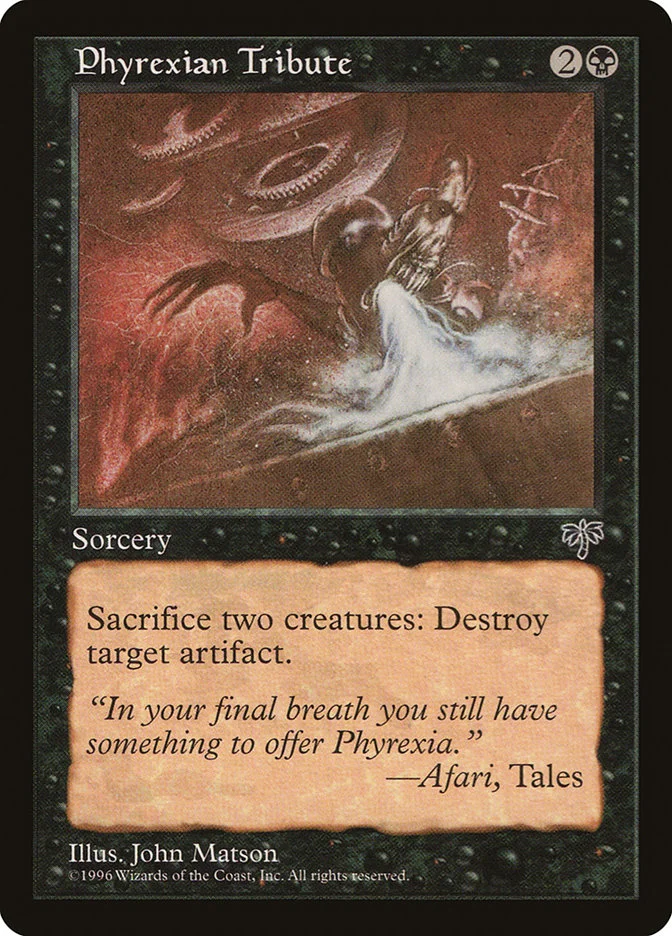 Phyrexian Tribute 「MIR/134」「EN」