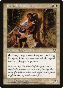 Rashida Scalebane #35 · Magic: The Gathering