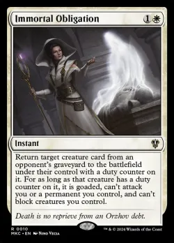 Immortal Obligation #10 · Magic: The Gathering