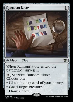 Ransom Note #46 · Magic: The Gathering