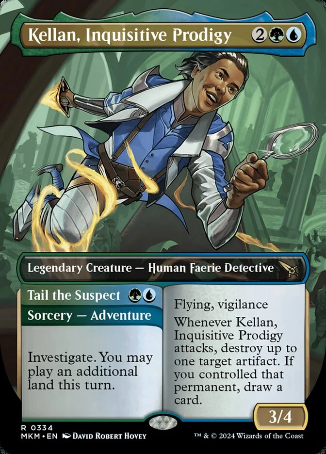 Kellan, Inquisitive Prodigy // Tail the Suspect 「MKM/334」「EN」