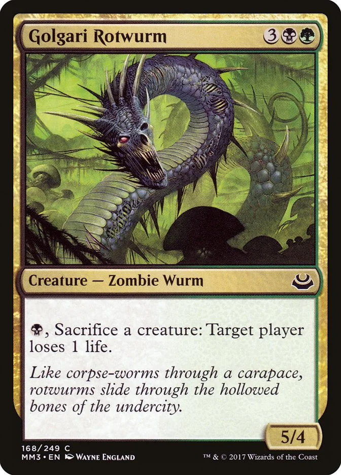 Golgari Rotwurm 「MM3/168」「EN」
