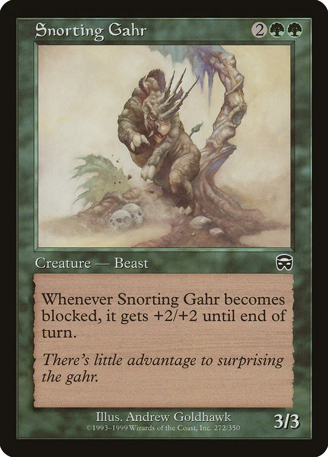 Snorting Gahr 「MMQ/272」「EN」