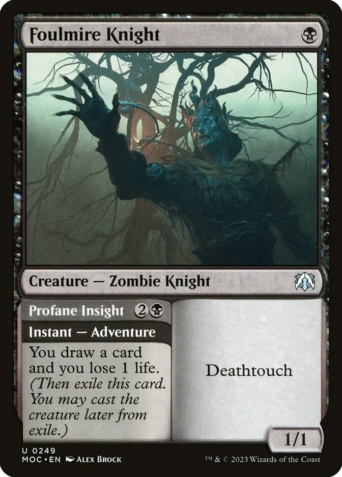 Foulmire Knight // Profane Insight 「MOC/249」「EN」