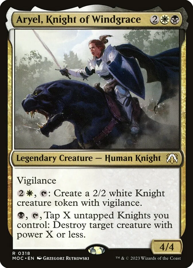 Aryel, Knight of Windgrace 「MOC/318」「EN」