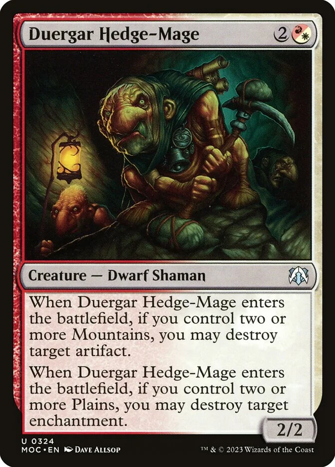 Duergar Hedge-Mage 「MOC/324」「EN」