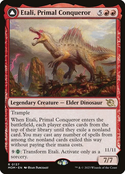 Etali, Primal Conqueror // Etali, Primal Sickness MOM 137