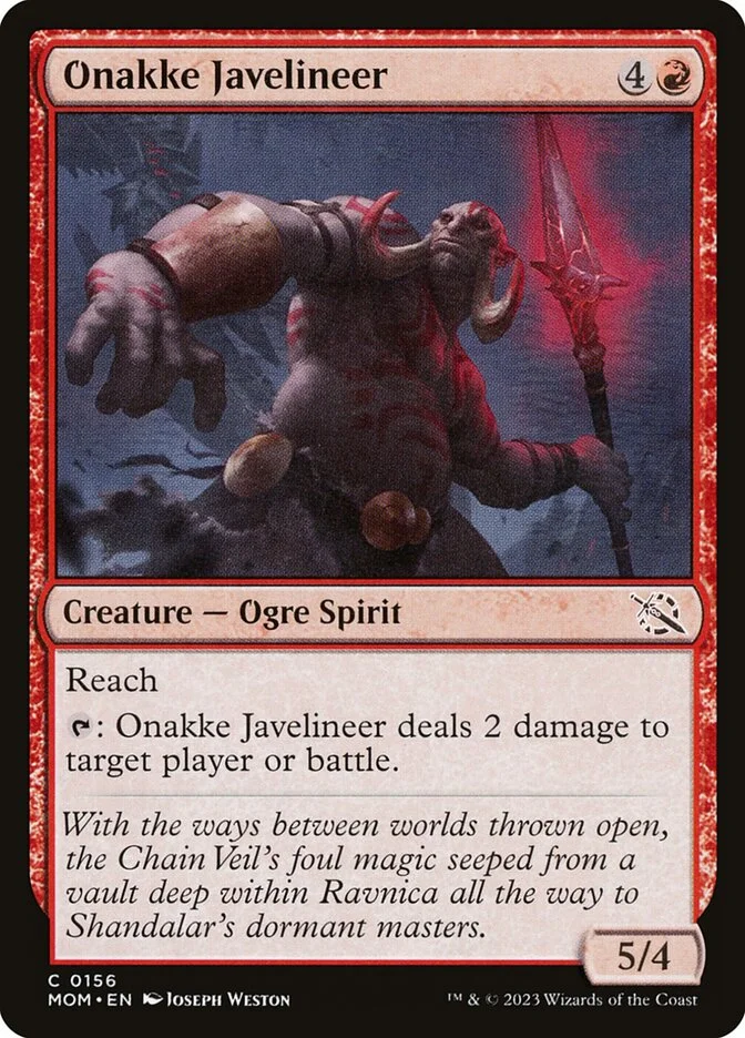 Onakke Javelineer 「MOM/156」「EN」
