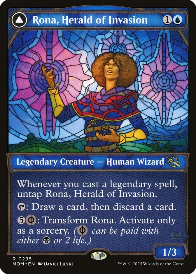 Rona, Herald of Invasion // Rona, Tolarian Obliterator 「MOM/295」「EN」