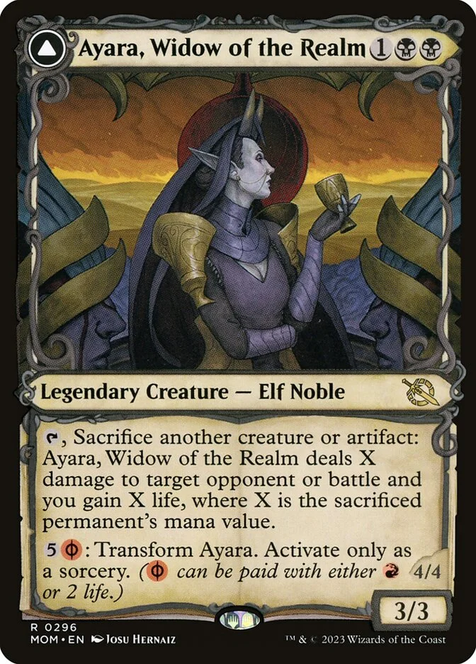 Ayara, Widow of the Realm // Ayara, Furnace Queen 「MOM/296」「EN」