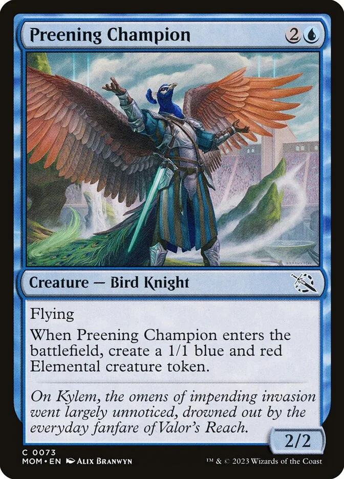 Preening Champion 「MOM/73」「EN」