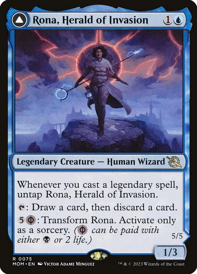Rona, Herald of Invasion // Rona, Tolarian Obliterator 「MOM/75」「EN」