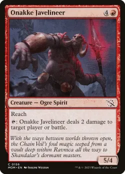 Onakke Javelineer #156 · Magic: The Gathering