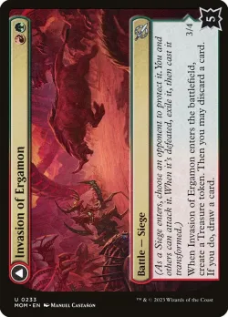 Invasion of Ergamon // Truga Cliffcharger #233 · Magic: The Gathering