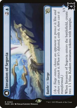Invasion of Segovia // Caetus, Sea Tyrant of Segovia #63 · Magic: The Gathering