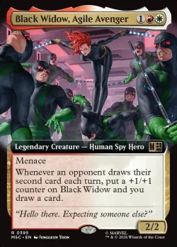 Black Widow, Agile Avenger #395 · Magic: The Gathering