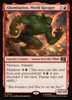 Abomination, World Ravager #47 · Magic: The Gathering