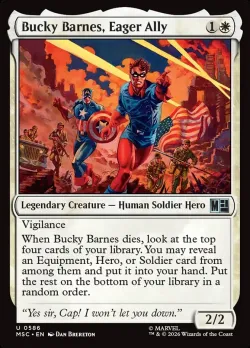 Bucky Barnes, Eager Ally #586 · Magic: The Gathering