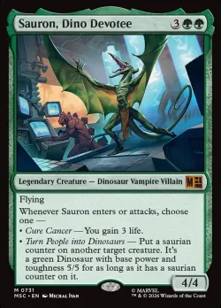 Sauron, Dino Devotee #731 · Magic: The Gathering
