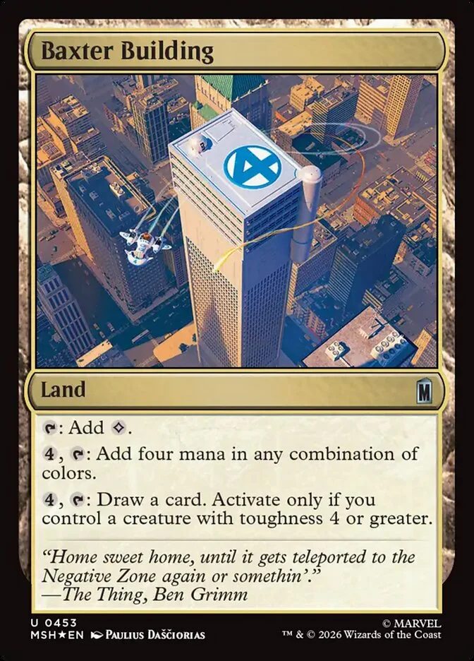 Baxter Building 「MSH/453」「EN」