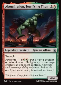 Abomination, Terrifying Titan #198 · Magic: The Gathering