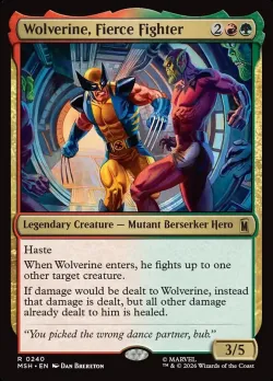 Wolverine, Fierce Fighter #240 · Magic: The Gathering