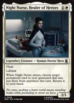 Night Nurse, Healer of Heroes #26 · Magic: The Gathering