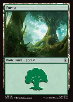 Forest #296 · Magic: The Gathering