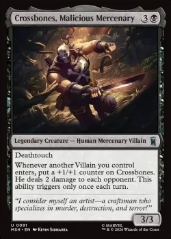 Crossbones, Malicious Mercenary #91 · Magic: The Gathering