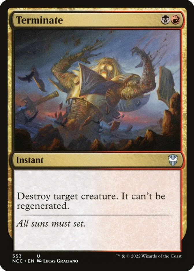 Terminate 「NCC/353」「EN」
