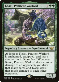Kosei, Penitent Warlord #26 · Magic: The Gathering