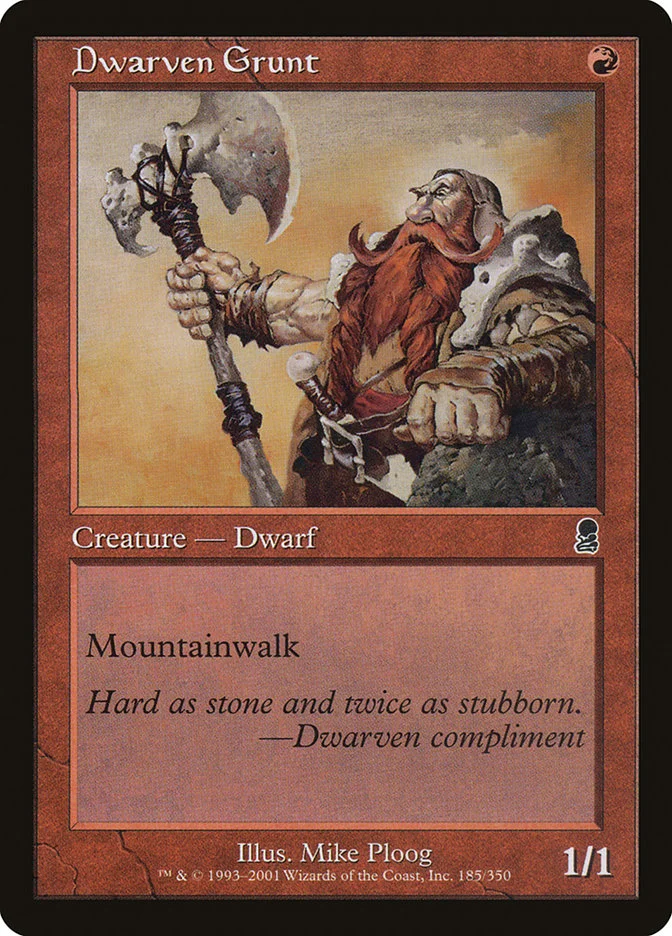 Dwarven Grunt 「ODY/185」「EN」