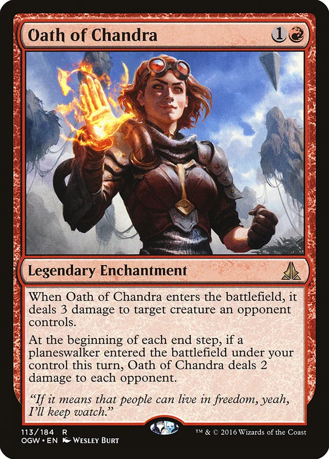 Oath of Chandra 「OGW/113」「EN」