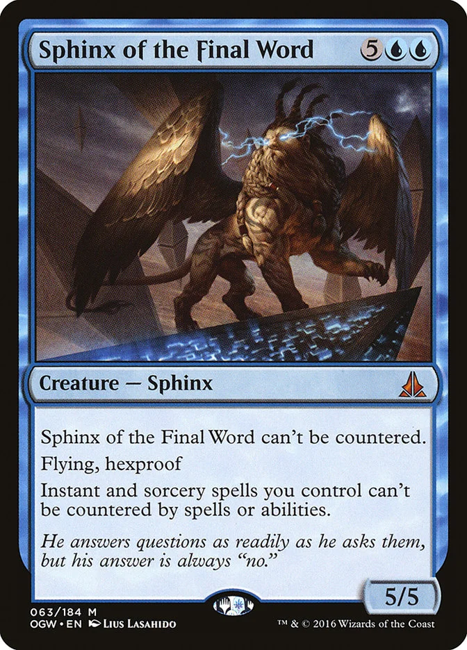 Sphinx of the Final Word 「OGW/63」「EN」