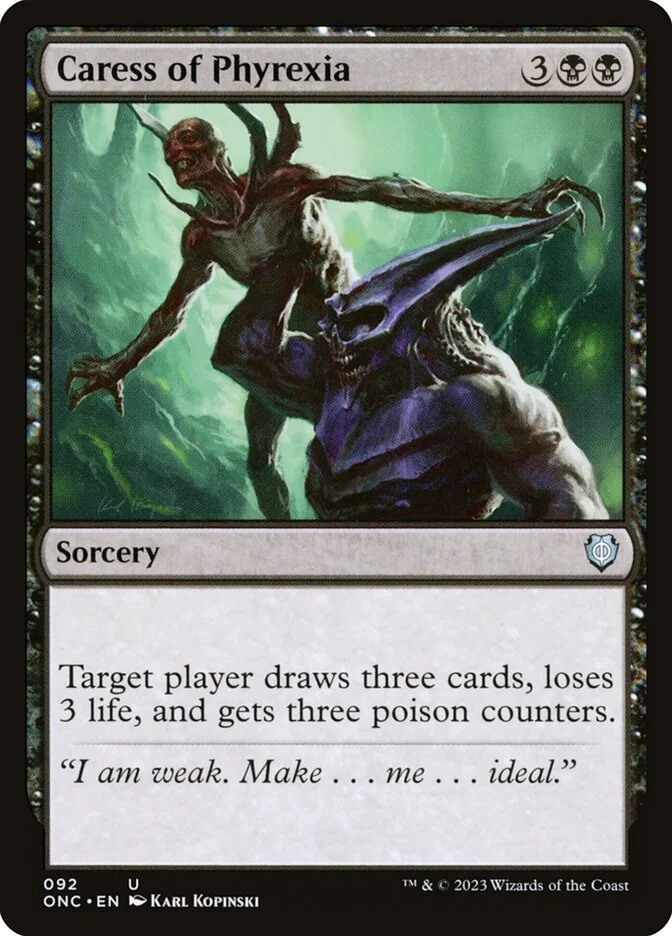 Caress of Phyrexia 「ONC/92」「EN」