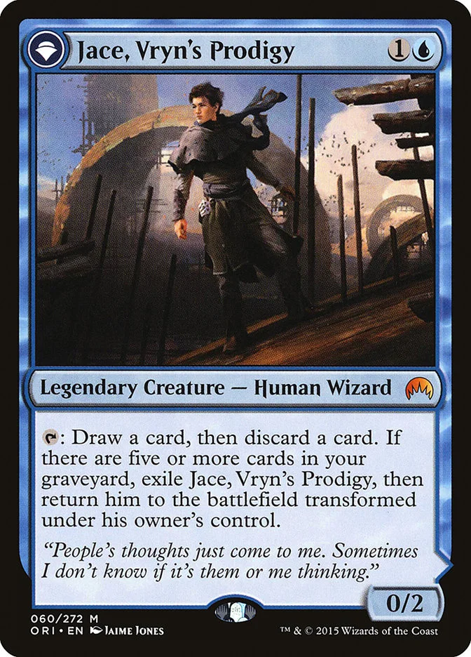 Jace, Vryn's Prodigy // Jace, Telepath Unbound 「ORI/60」「EN」
