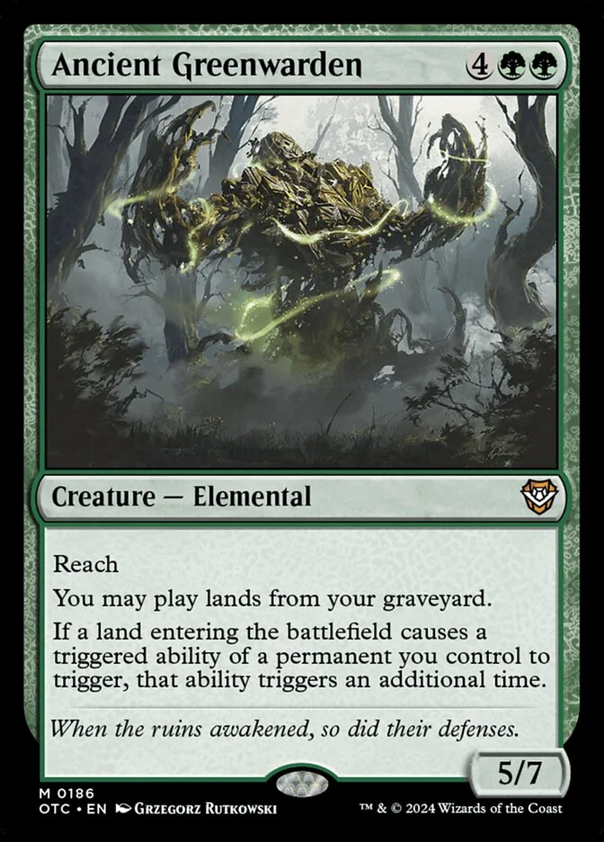 Ancient Greenwarden 「OTC/186」「EN」