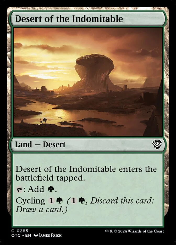 Desert of the Indomitable 「OTC/285」「EN」