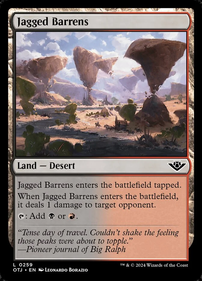 Jagged Barrens 「OTJ/259」「EN」