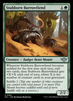 Stubborn Burrowfiend #184 · Magic: The Gathering